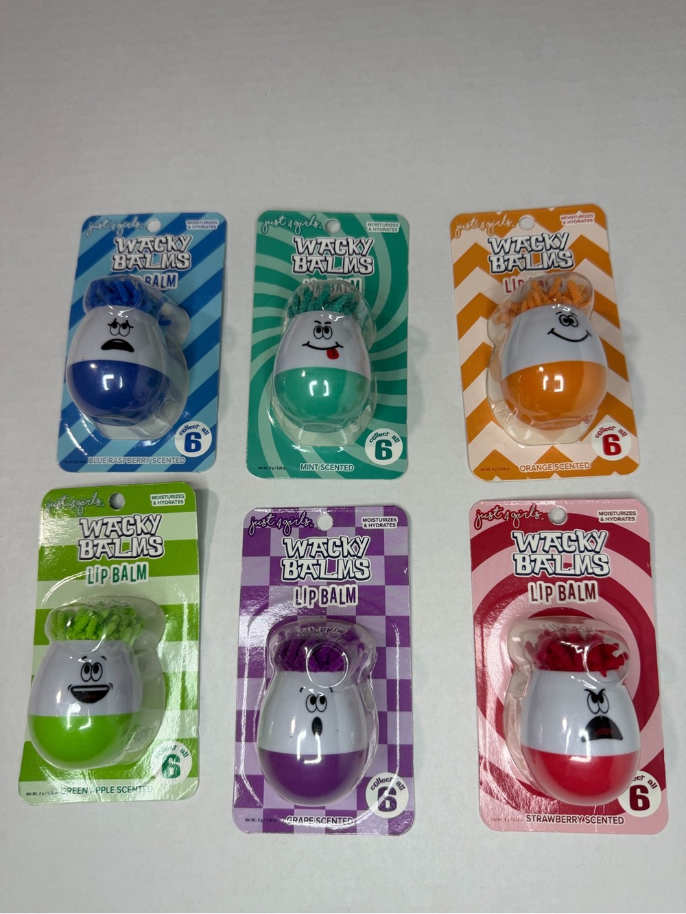 Wacky balms lip balm, assorted scents multicolor